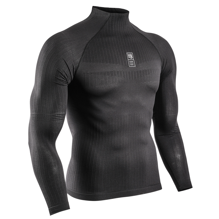 3D Thermo 110Gr LS TShirt - Black