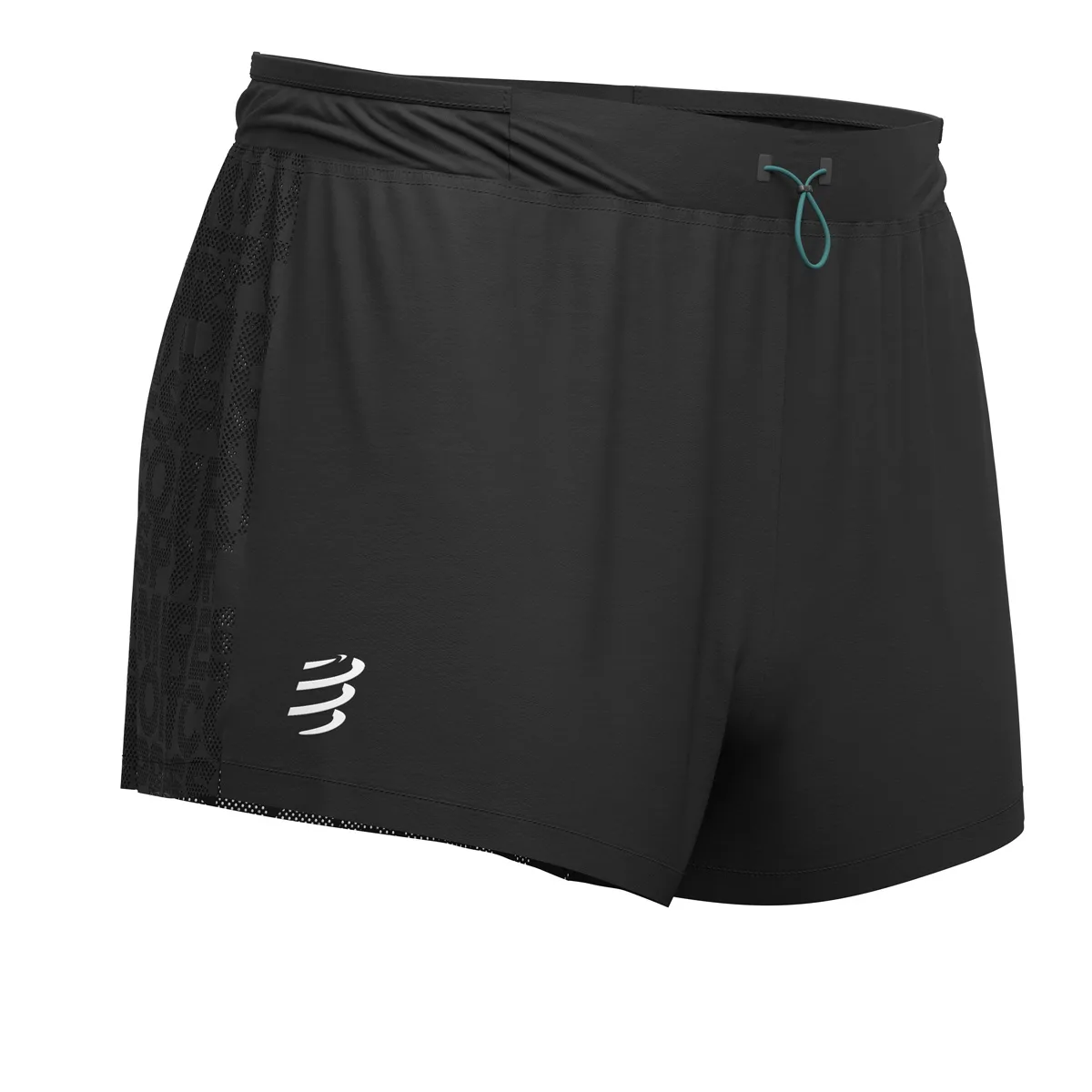Racing Split Overshort Black