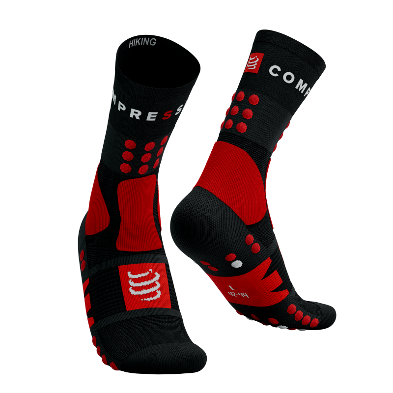 Hiking Socks_BLACK-RED-WHITE
