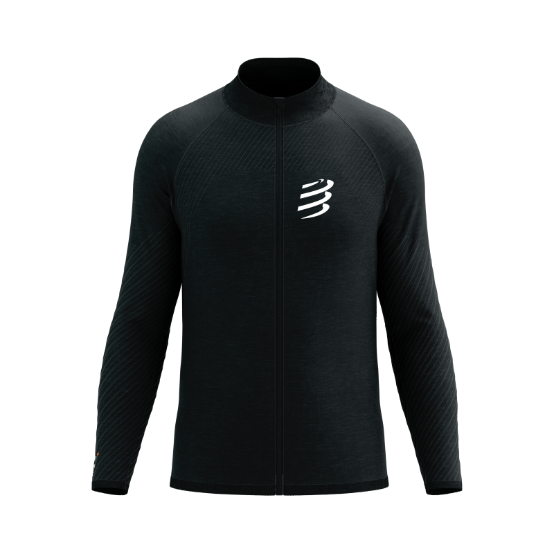 Seamless Sweatshirt_Black_Melange_01